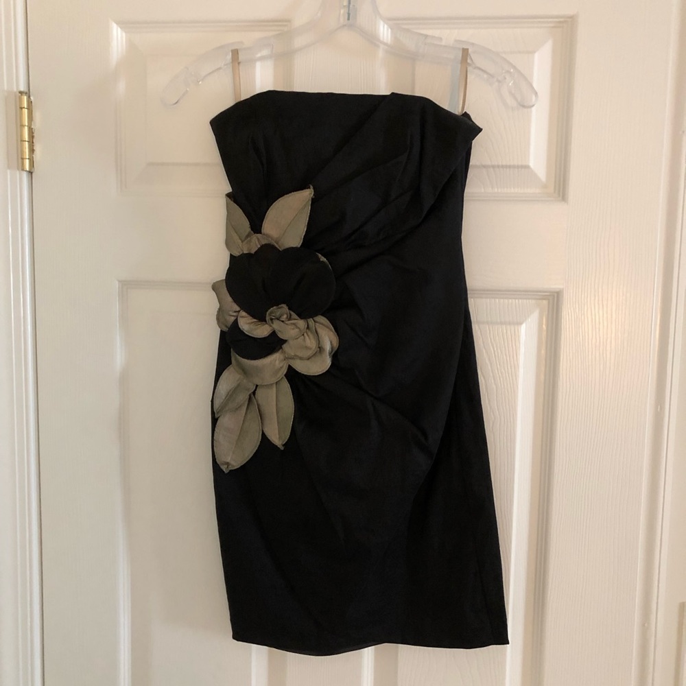 Black and gold dress